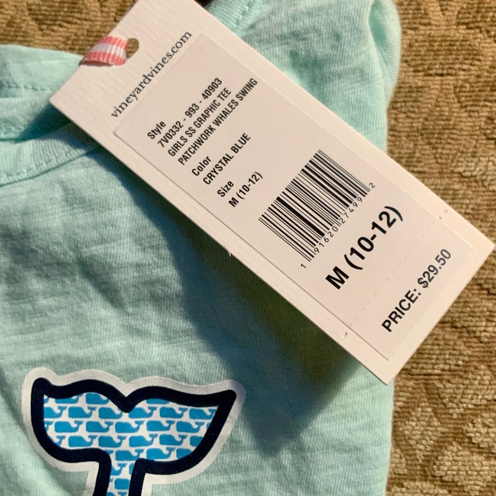 NWT Vineyard Vines girls’ t-shirt, sz M, short sle - Picture 4 of 6